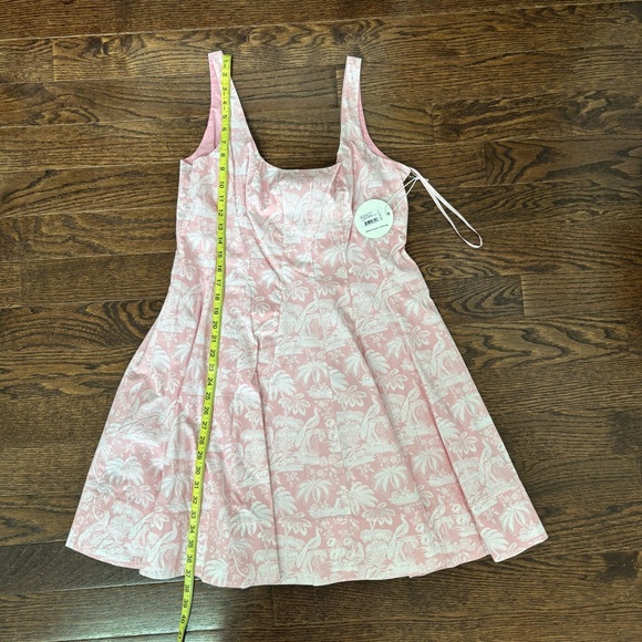 NWT Staud mini Wells dress pink and white size XL - Picture 1 of 9